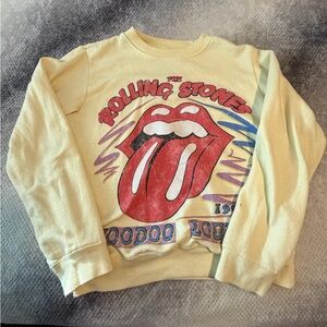 The Rolling Stones Kids Cream Graphic Sweatshirt
